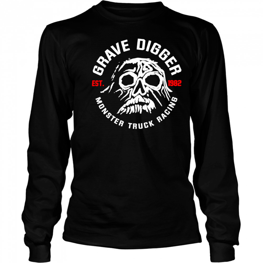 Monster Jam Superstore Grave Digger Retro Ghost shirt Long Sleeved