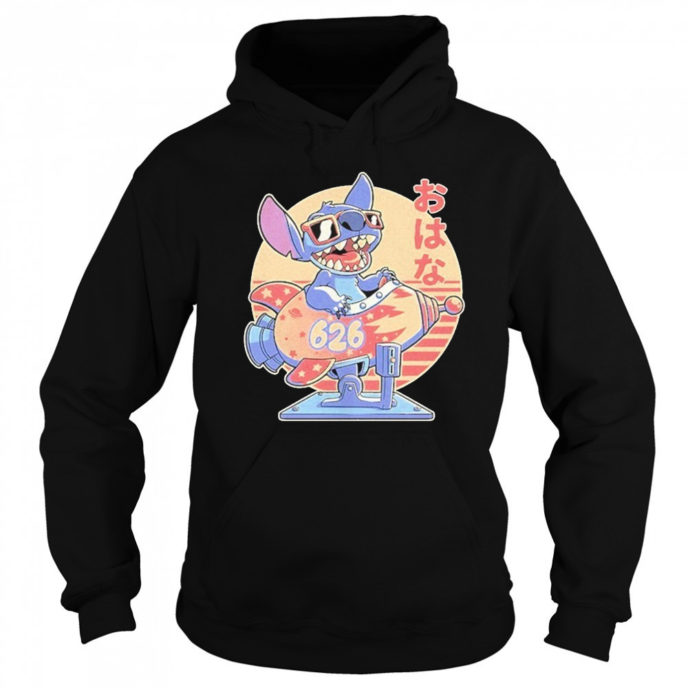 Stitch On A Coin Operated Ride Extraterrestrial Animal Spaceship Shirt Hoodie