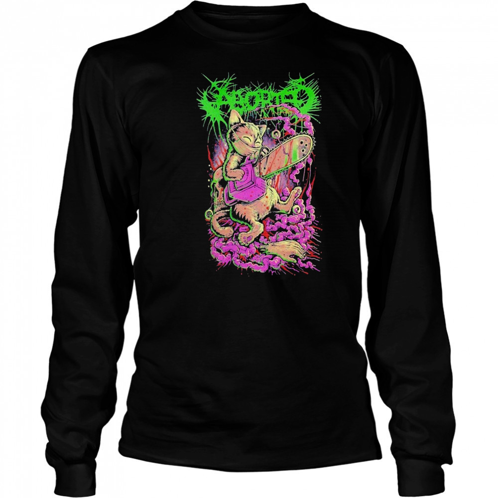 Aborted Catborted T-Shirt Long Sleeved