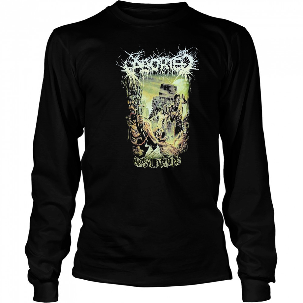 Aborted Global Flatline T-Shirt Long Sleeved