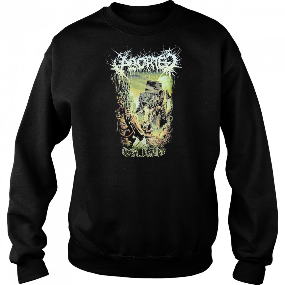 Aborted Global Flatline T-Shirt Sweatshirt
