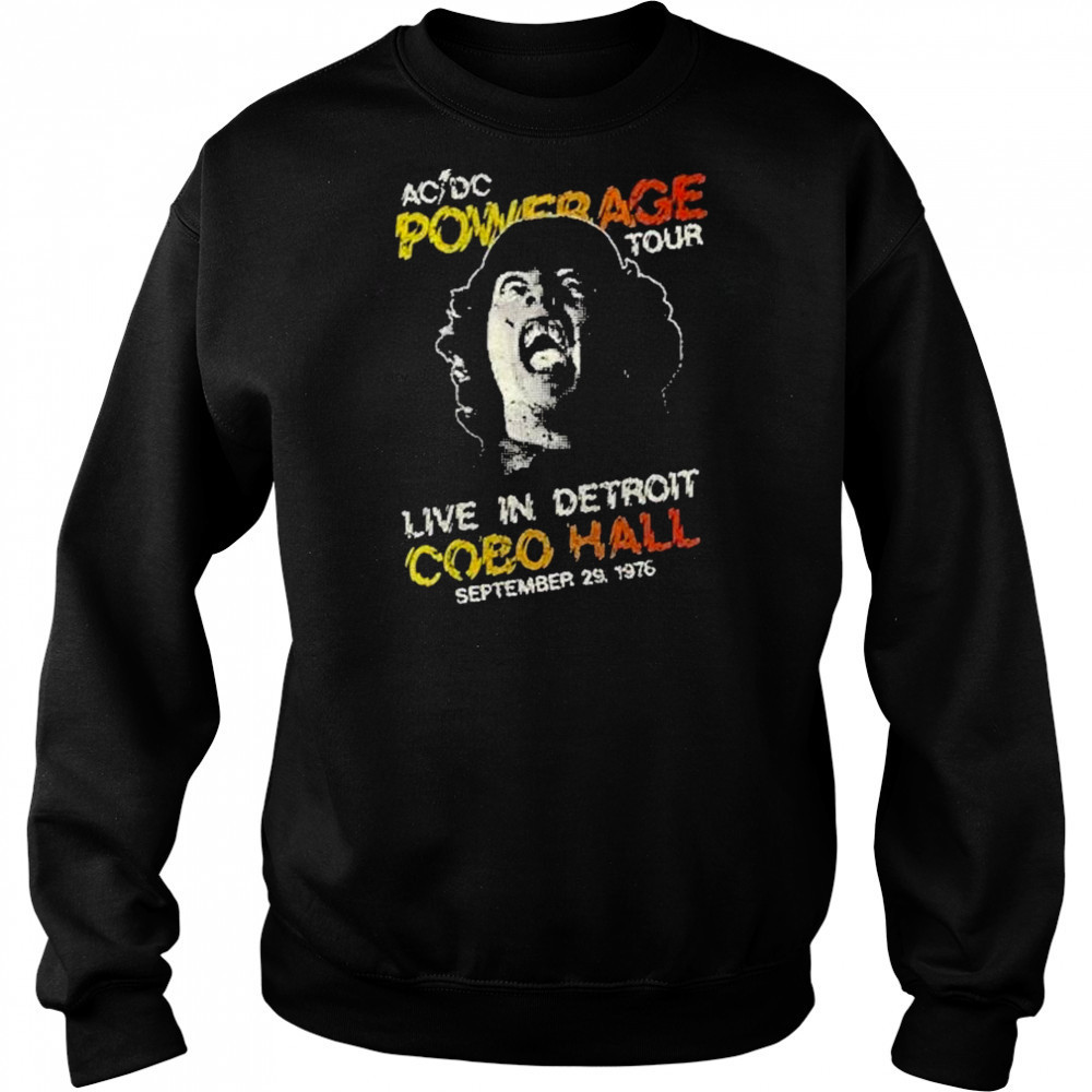 Ac Dc Powerage Tour Shirt Sweatshirt
