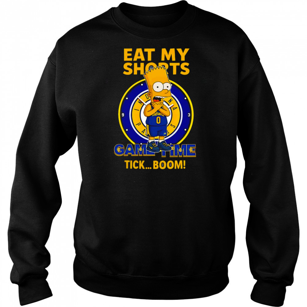 Bart Indiana Pacers eat my shorts came time tick boom shirt Sweatshirt