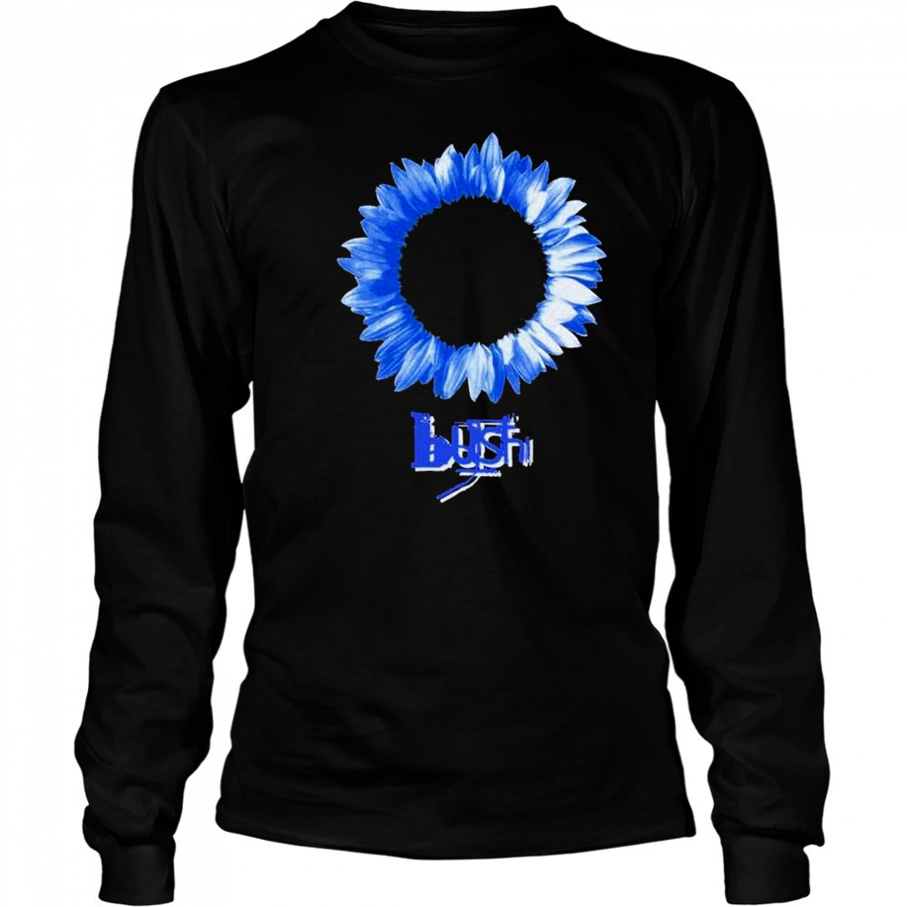 Bush Blue Sunflower T-shirt Long Sleeved