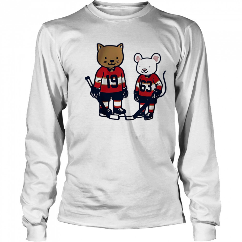 Cat and Rat x Matthew Tkachuk and Brad Marchand Florida Panthers NHL Hockey shirt Long Sleeved