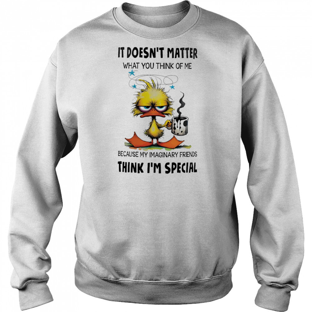 Duck it doesn’t matter what you think of me shirt Sweatshirt