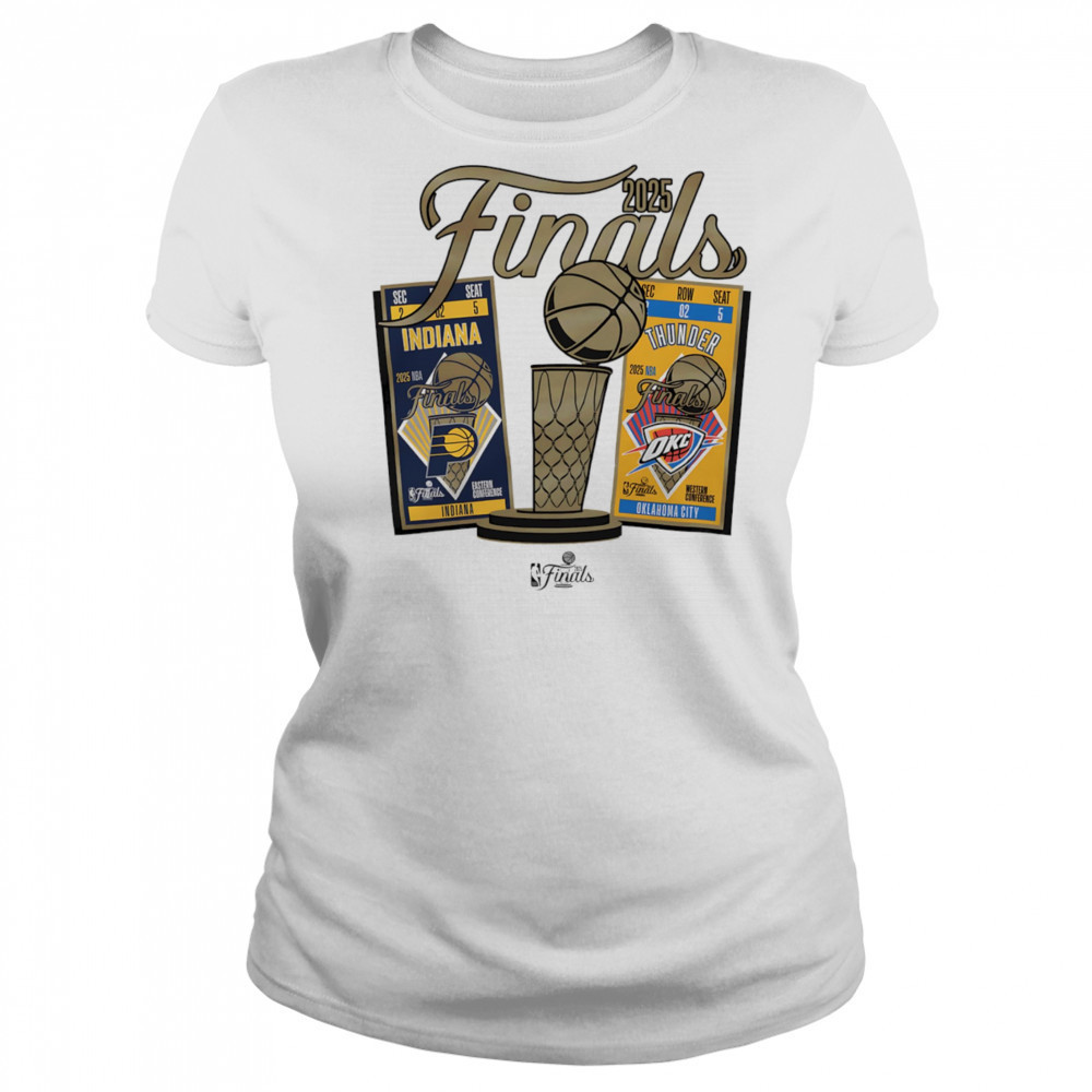 Indiana Pacers vs Oklahoma City Thunder 2025 NBA Finals Ticket matchup shirt Women's T-shirt