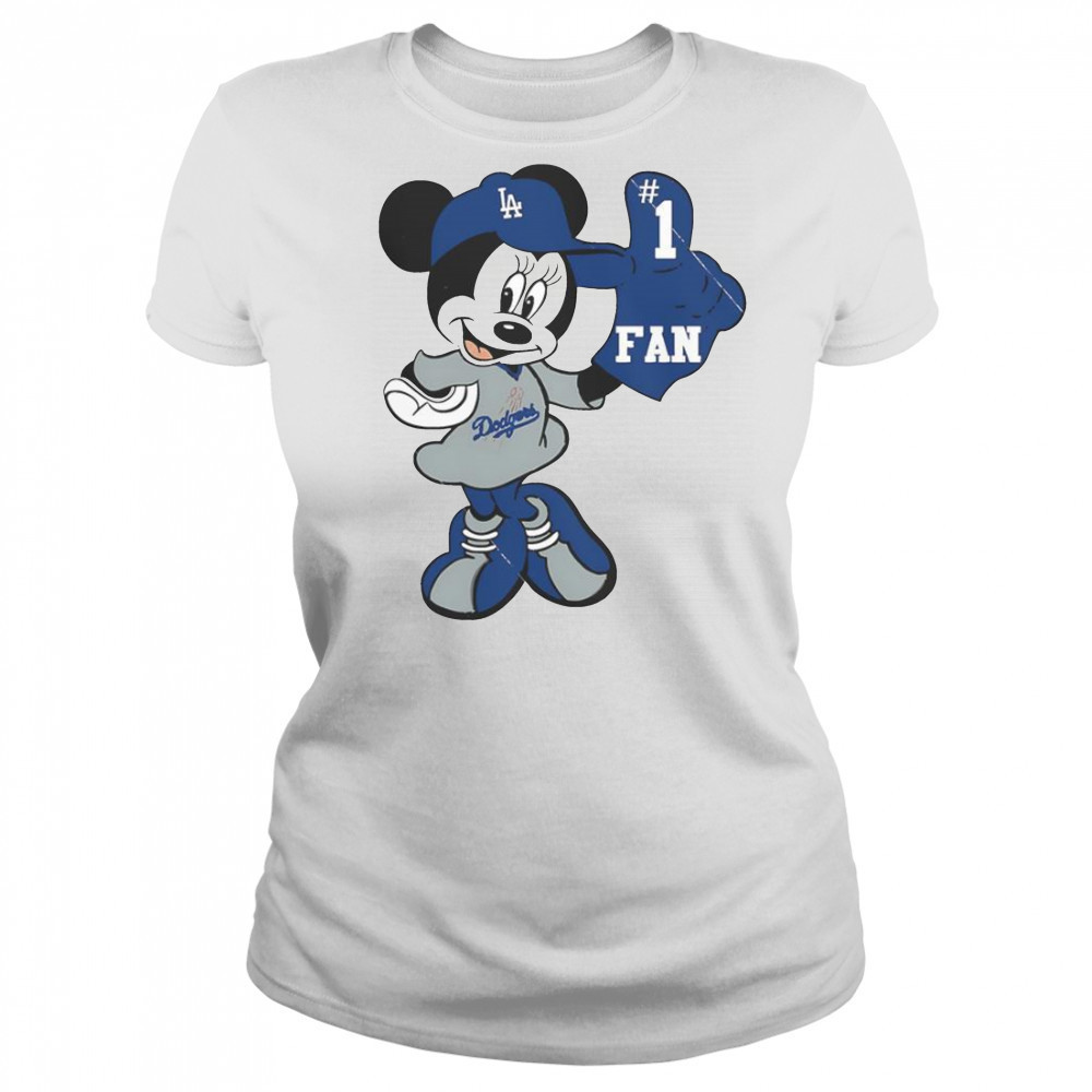 Minnie LA Dodgers Minnie Mouse Dodgers Fan Baseball T-Shirt Women's T-shirt