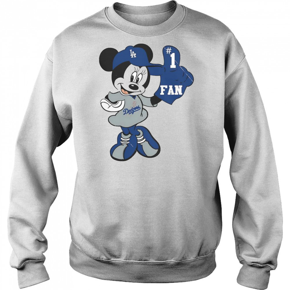 Minnie LA Dodgers Minnie Mouse Dodgers Fan Baseball T-Shirt Sweatshirt