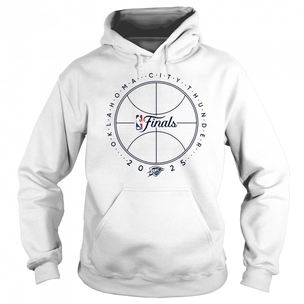 OKC THUNDER 2025 NBA FINALS BASKETBALL OUTLINE T-SHIRT Hoodie