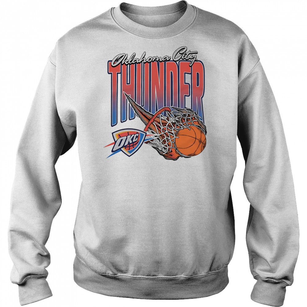 Oklahoma City Thunder on fire basketball shirt Sweatshirt