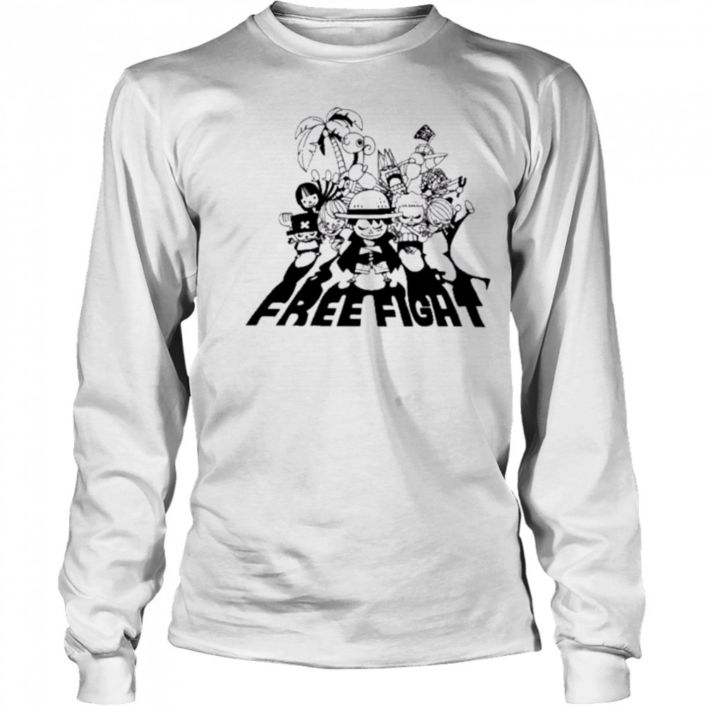 Piece Straw Hat Crew Free Fight Shirt Long Sleeved
