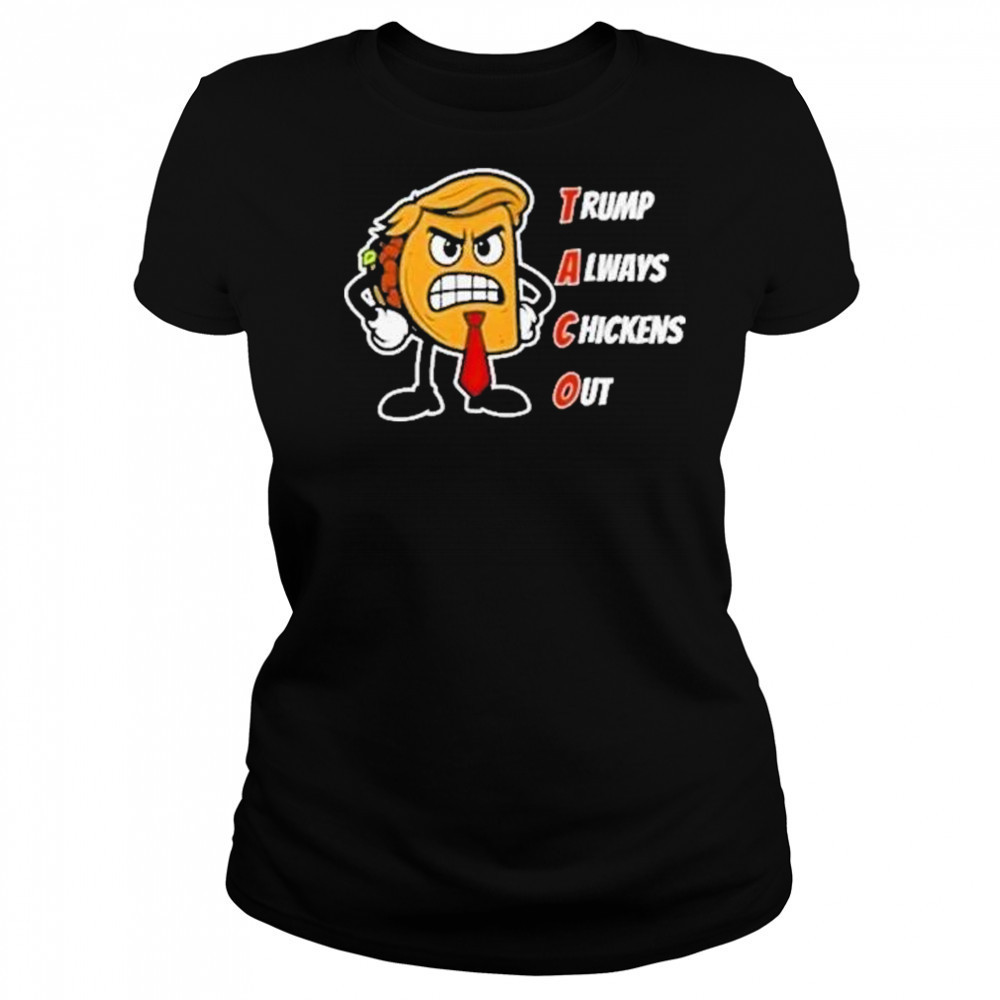 Trump Always Chickens Out Taco Shirt Funny Angry Taco Trump Shirt Women's T-shirt