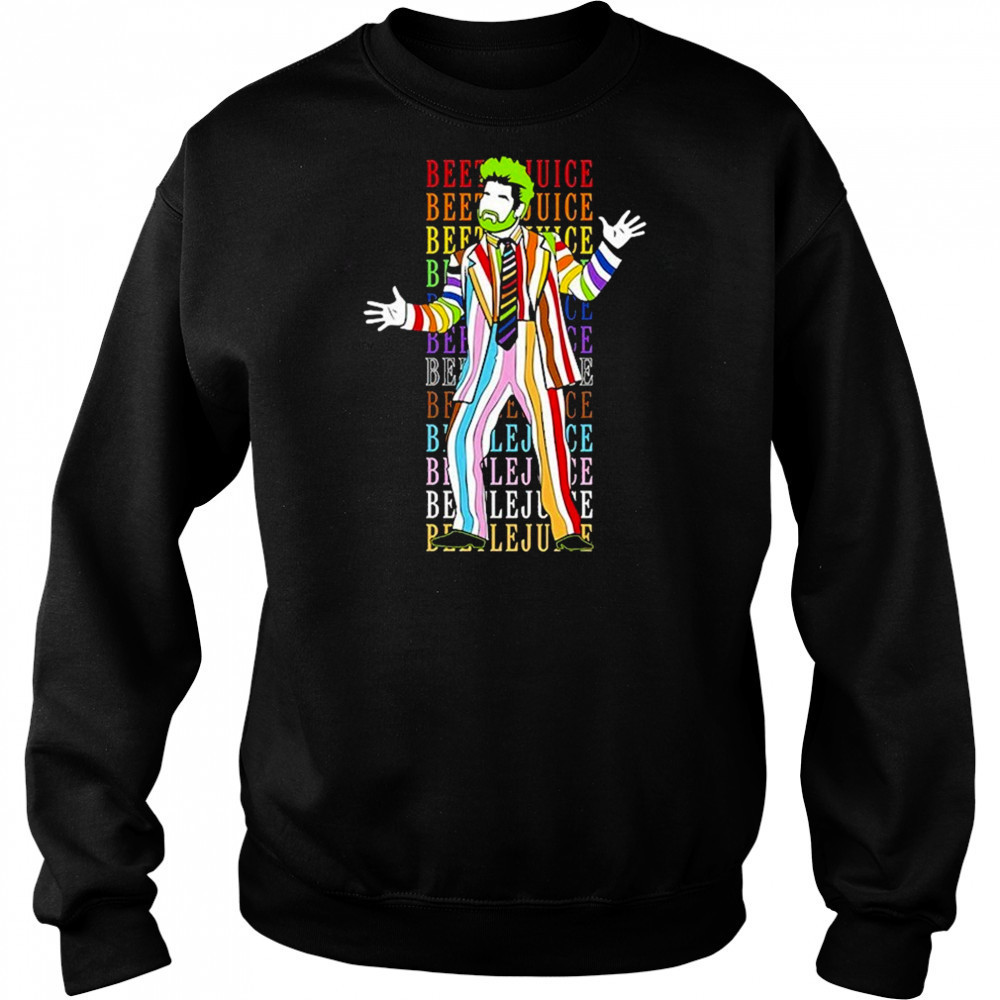 Beetlejuice Rainbow Suit Pride T-shirt Sweatshirt