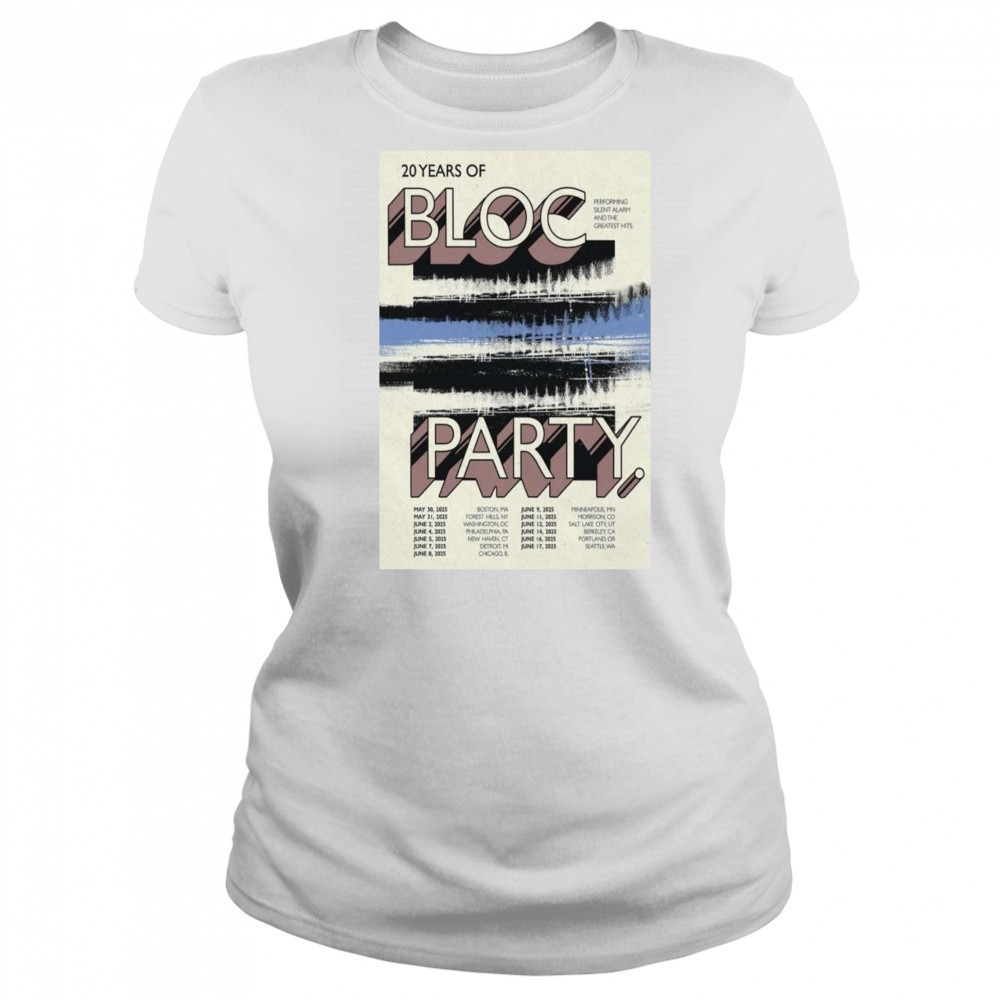 Bloc Party Poster Tour May & June 2025 Shirt Women's T-shirt