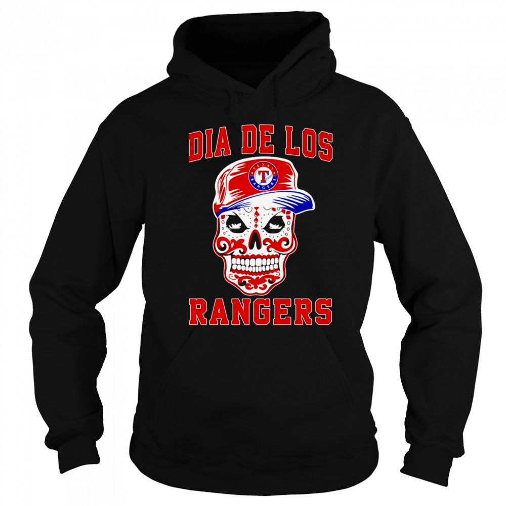 Dia de los sugar skull Texas Rangers shirt Hoodie