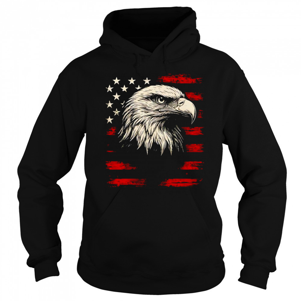 Eagle American flag 4th of July shirt Hoodie
