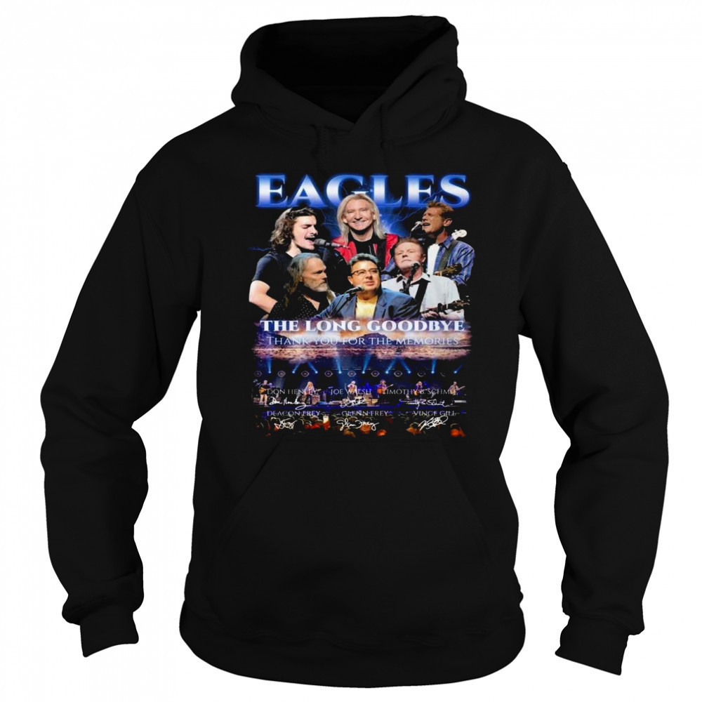 Eagles The Long Goodbye Tour Thank You For The Memories Signatures Shirt Hoodie