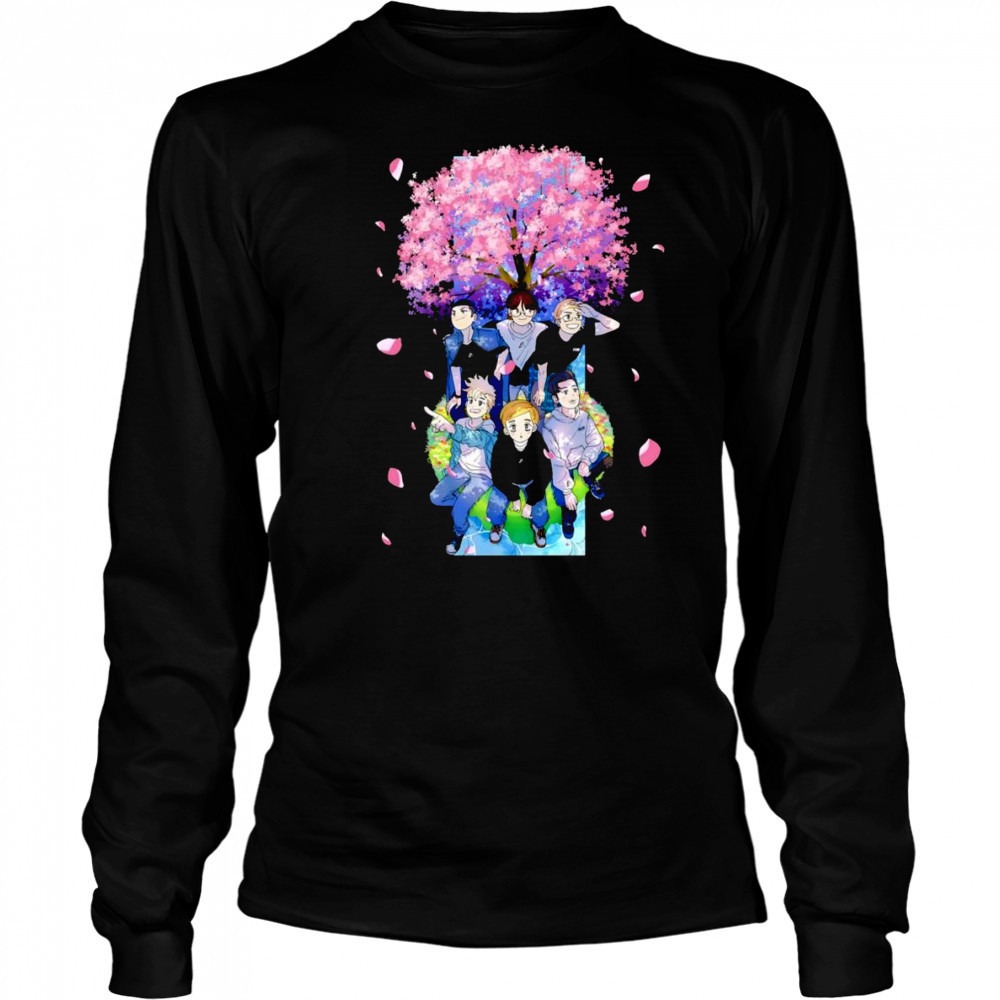 Echoes of Summer Blossom shirt Long Sleeved