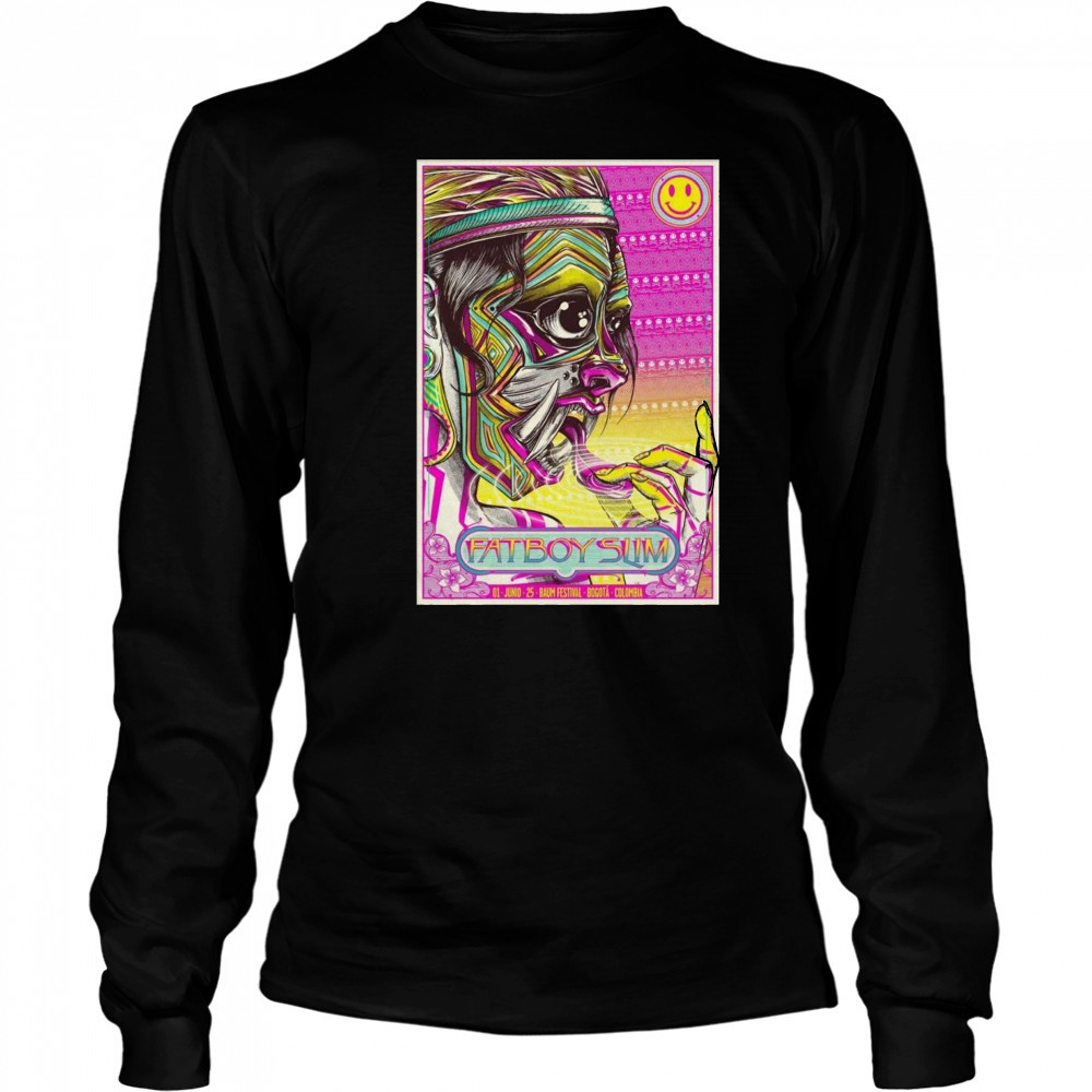 Fatboy Slim 6-1-2025 Baum Festival In Bogotá Colombia Shirt Long Sleeved