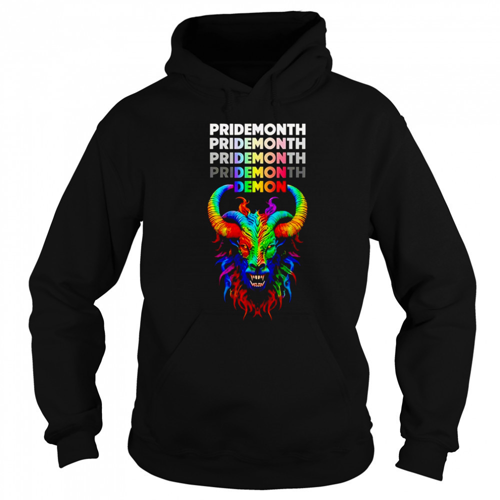 Goat Pride Month Demon shirt Hoodie