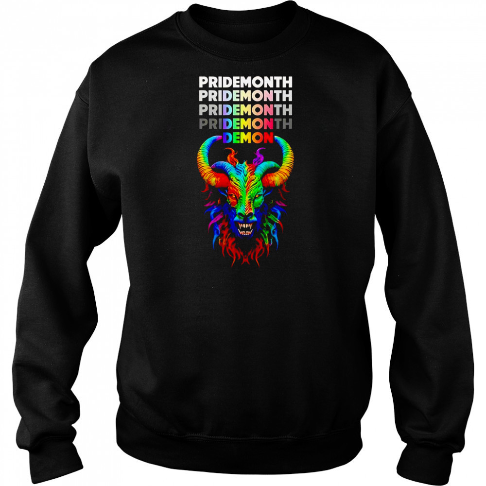 Goat Pride Month Demon shirt Sweatshirt