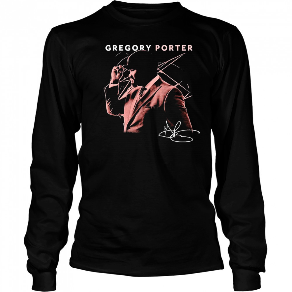 Gregory Porter Picture Signature T-shirt Long Sleeved