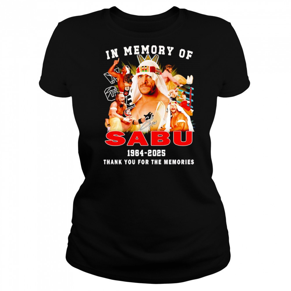 In memory of Sabu 1964 2025 thank you for the memories shirt Women's T-shirt