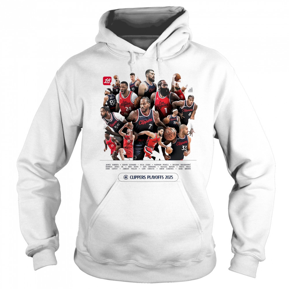 LA Clippers Playoffs Roster 2025 shirt Hoodie