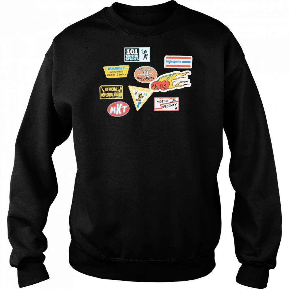 Market Patched T-Shirt Sweatshirt