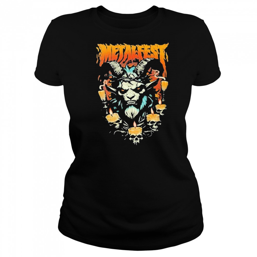 Metalfest Open Air Festival June 6-8 2025 At Lochotin Amphitheatre Pilsen Krampus Face Artwork With Line Up shirt Women's T-shirt
