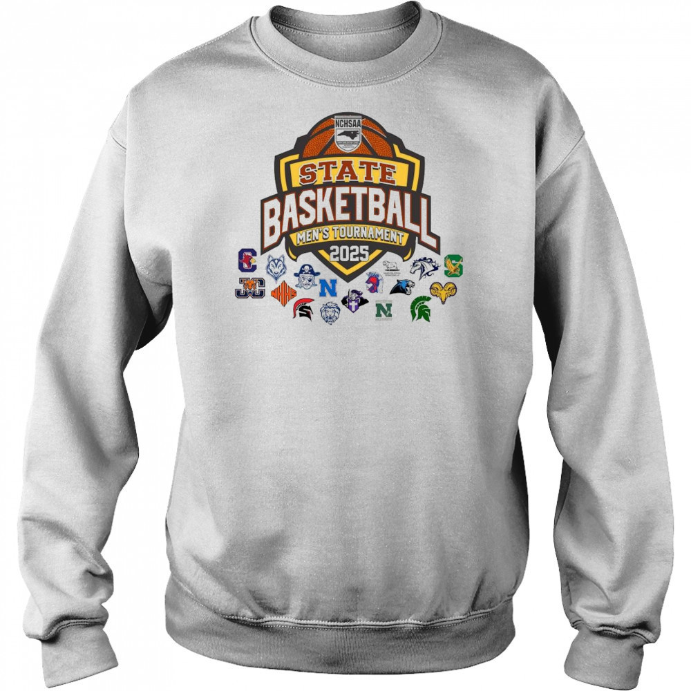 NCHSAA State Basketball Men’s Tournament 2025 All Teams Art Shirt Sweatshirt