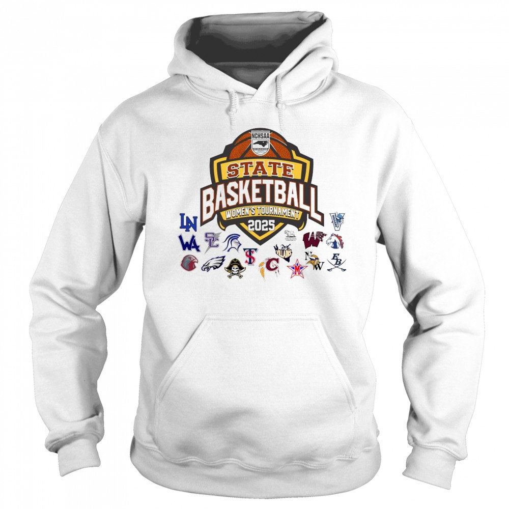 NCHSAA State Basketball Women’s Tournament 2025 All Teams Art Shirt Hoodie