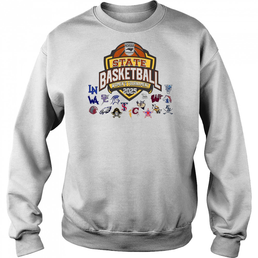 NCHSAA State Basketball Women’s Tournament 2025 All Teams Art Shirt Sweatshirt