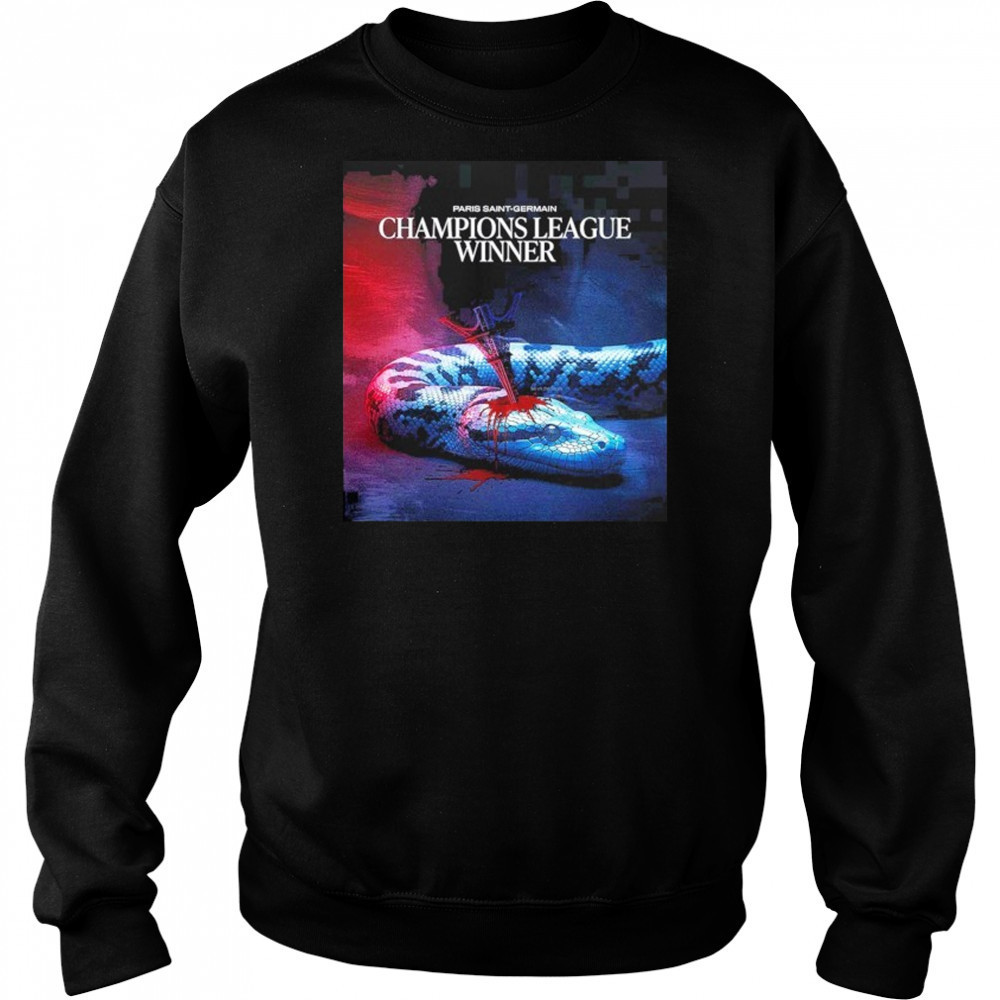 Paris Saint Germant Is The Champions UEFA Champions League 2025 Defeat Snake shirt Sweatshirt