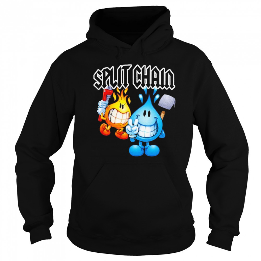 Split Chain World T-shirt Hoodie