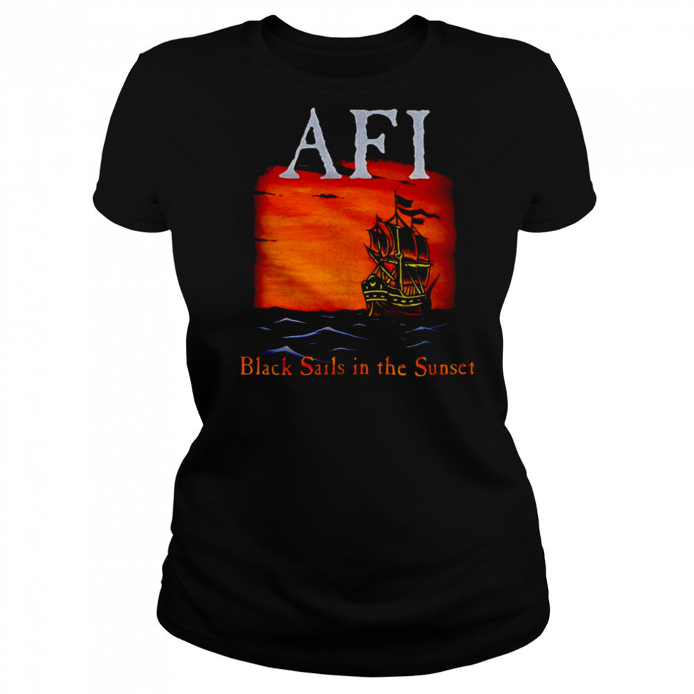 AFI black sails in the sunset shirt Women's T-shirt