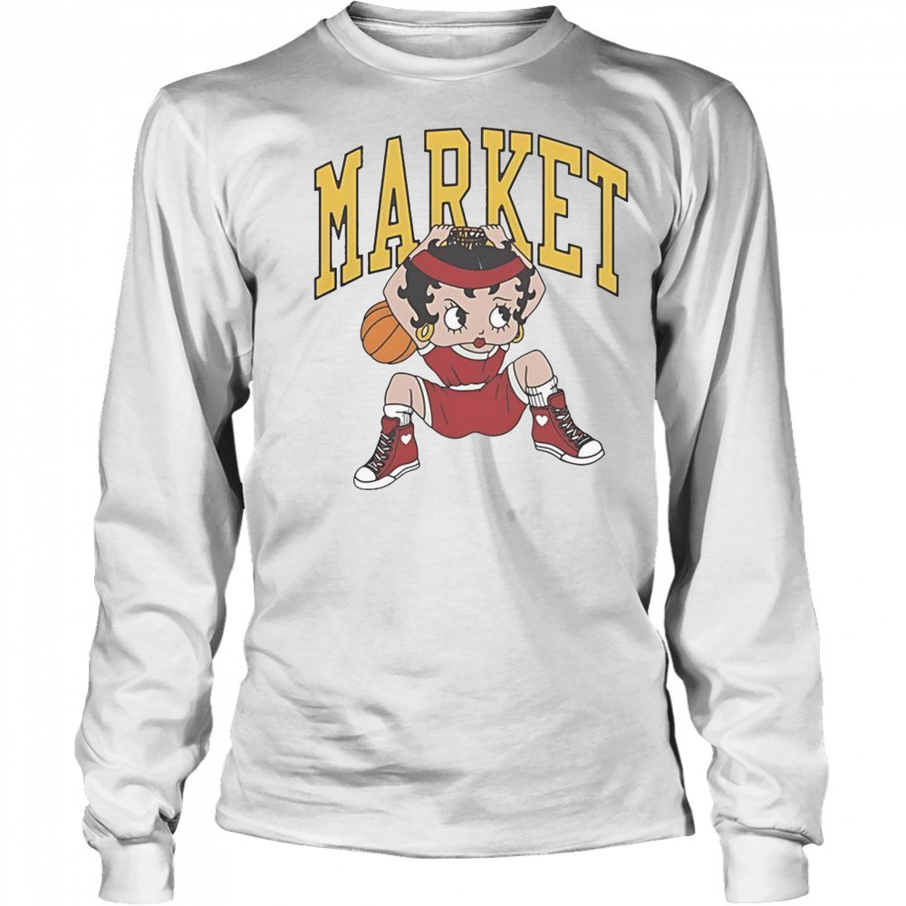 Betty Boop X Market Studios Dunking T-Shirt Long Sleeved
