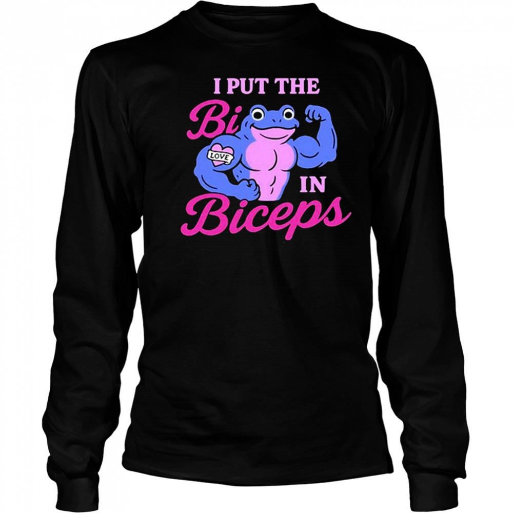 Biwilderedbelle I Put The Bi In Biceps Shirt Long Sleeved