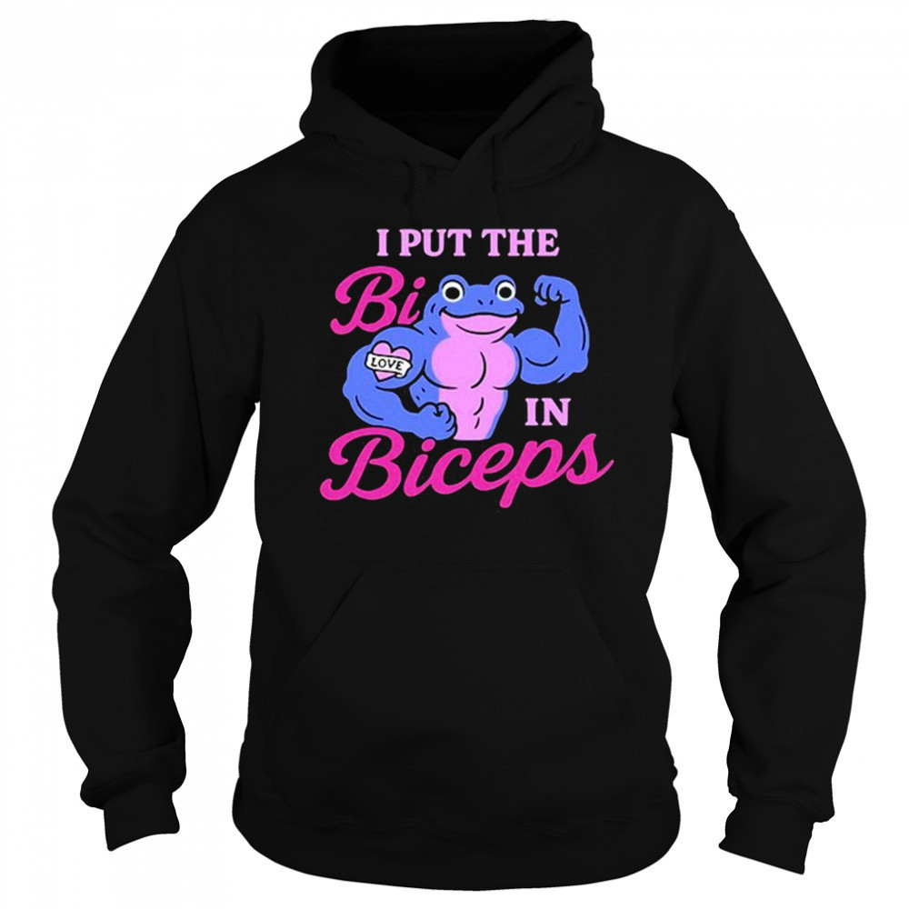 Biwilderedbelle I Put The Bi In Biceps Shirt Hoodie