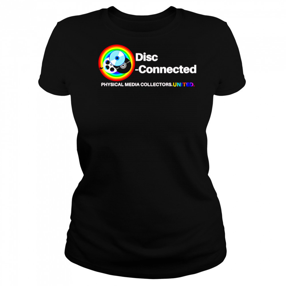 Disc Connected Physical Media Collectors.united shirt Women's T-shirt