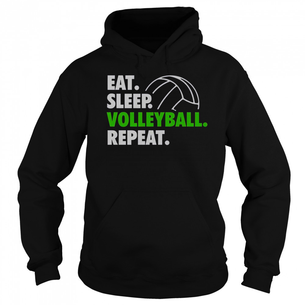 Eat Sleep Volleyball Repeat Premium T-Shirt Hoodie