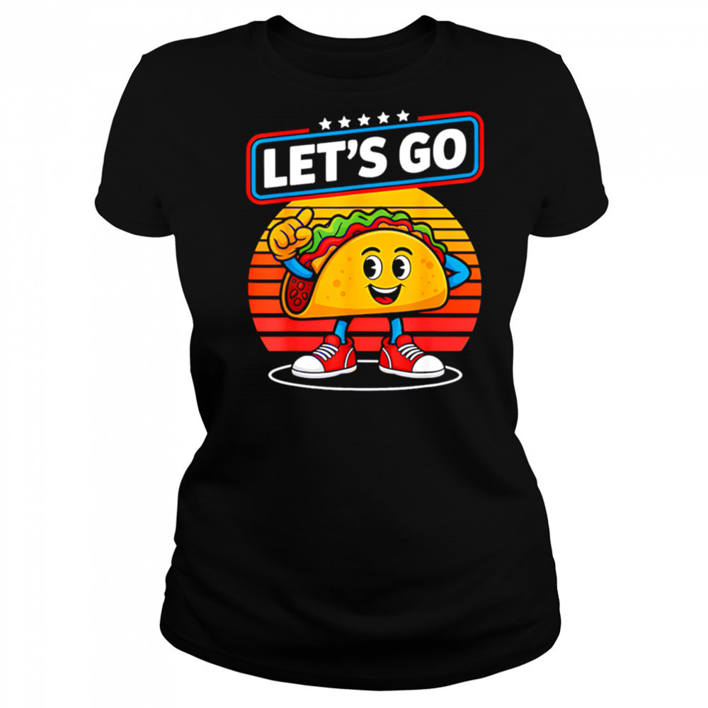 Funny Dabbing Taco Let’S Go Trump Chickens Retro Style shirt Women's T-shirt