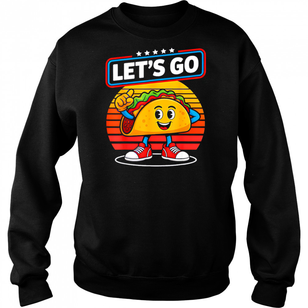 Funny Dabbing Taco Let’S Go Trump Chickens Retro Style shirt Sweatshirt