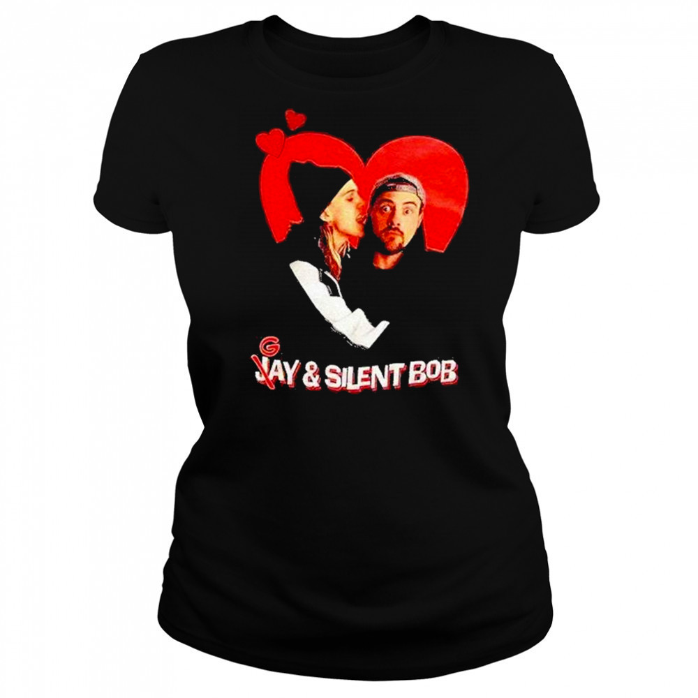 Gay And Silent Bob In Heart Shirt Women's T-shirt