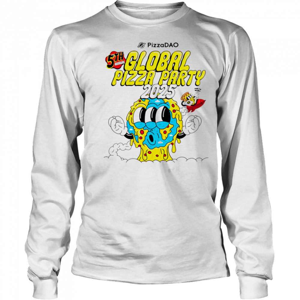 Global Pizza Party 2025 shirt Long Sleeved