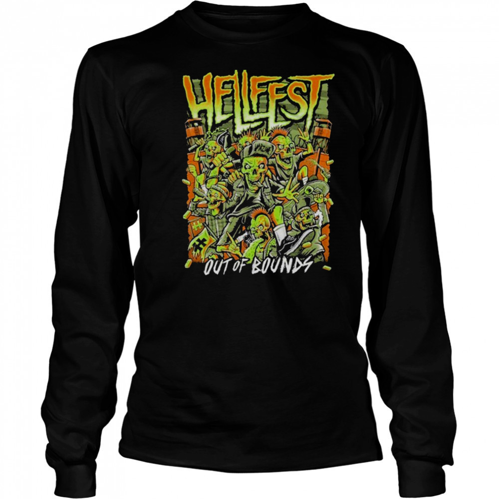 Hellfest Warzone Out Of Bounds On June 19 22 2025 T shirts Long Sleeved