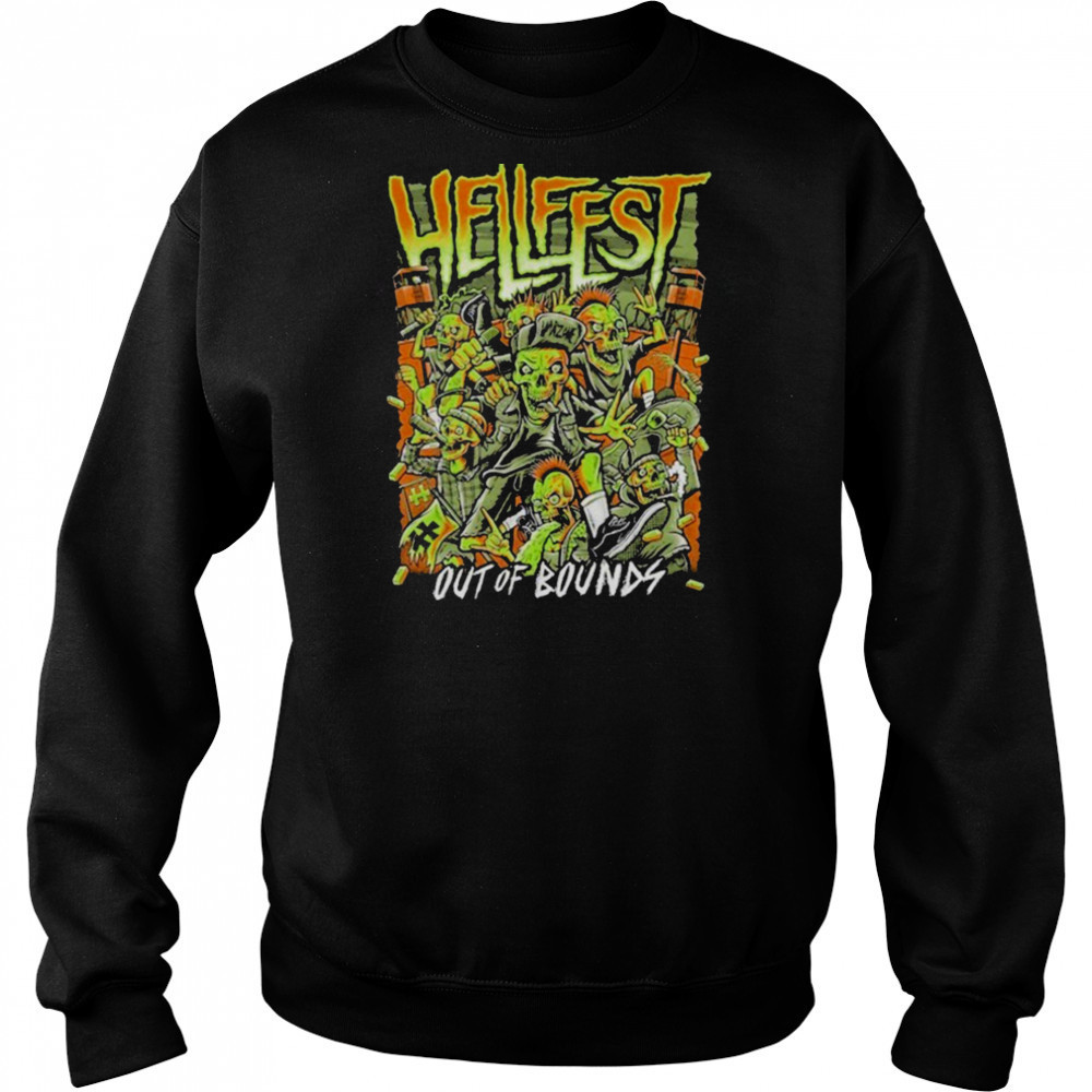 Hellfest Warzone Out Of Bounds On June 19 22 2025 T shirts Sweatshirt