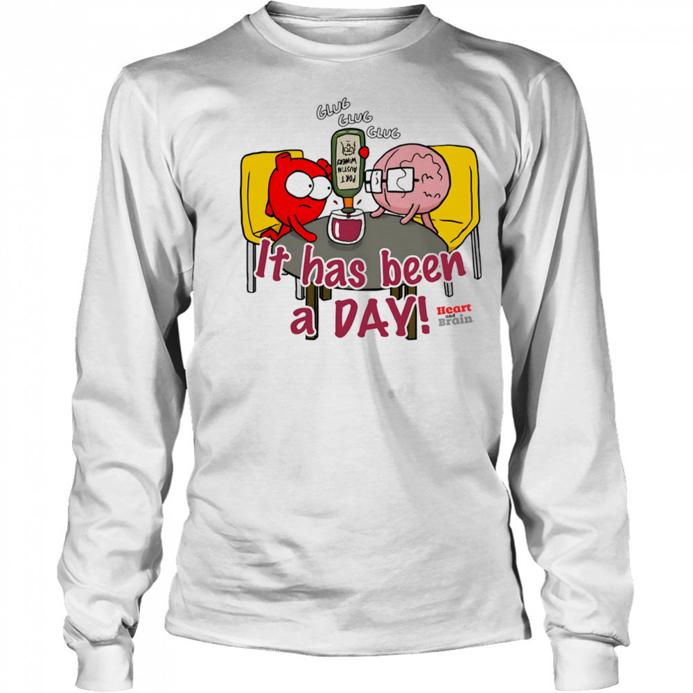 It has been a day heart and brain shirt Long Sleeved