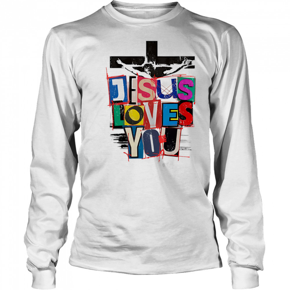 Jesus loves you pride vintage shirt Long Sleeved
